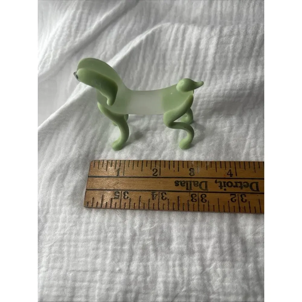 Italy Murano Style Blown Glass Spaniels, Dog Figurines- VINTAGE